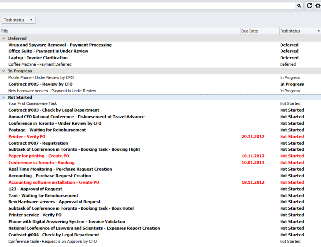 project management Outlook