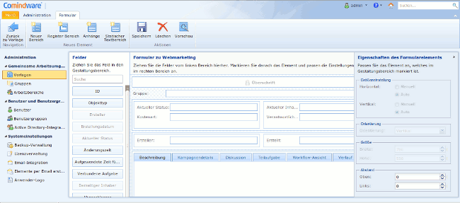 Comindware Marketingkampagne Administration